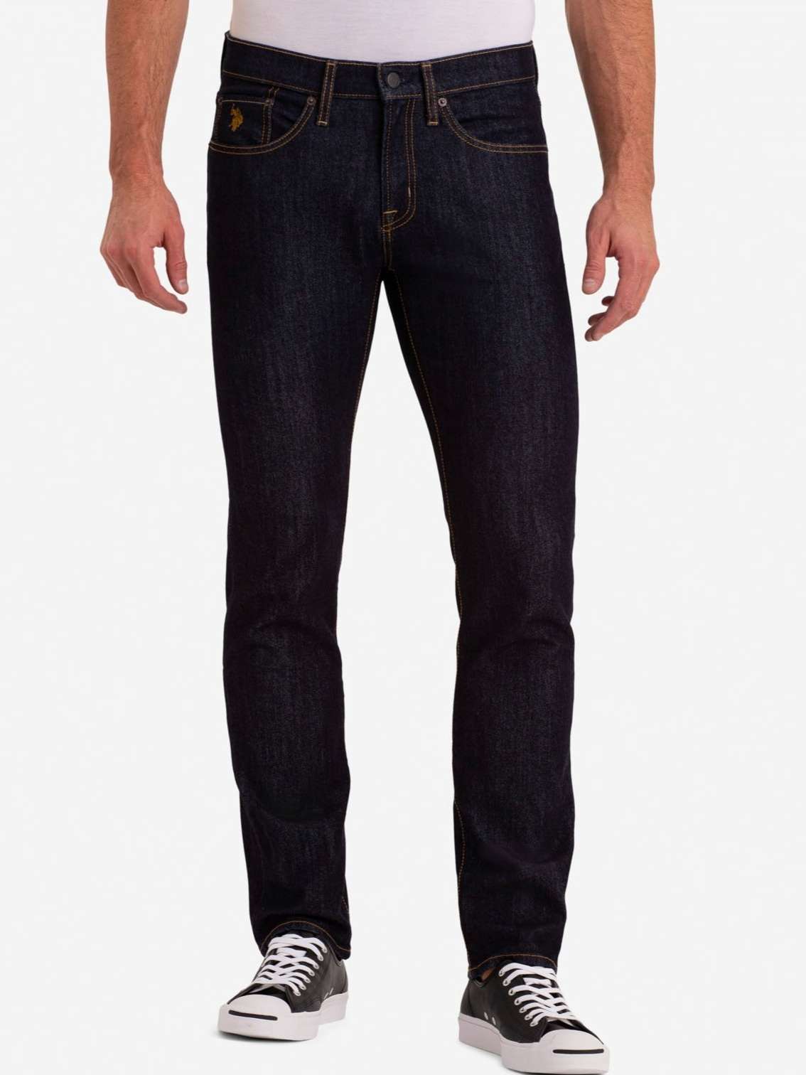 Dark Blue Colour Straight Bottom Denim 