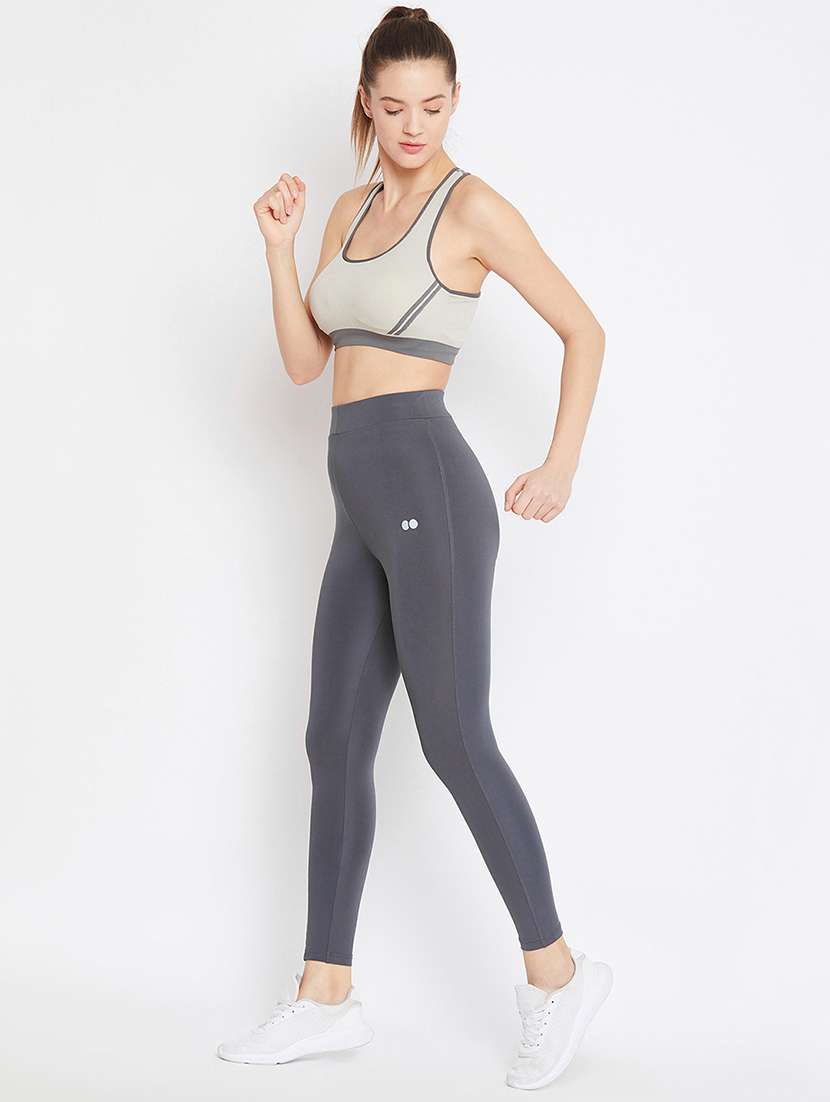 High Rise Solid Track Pant