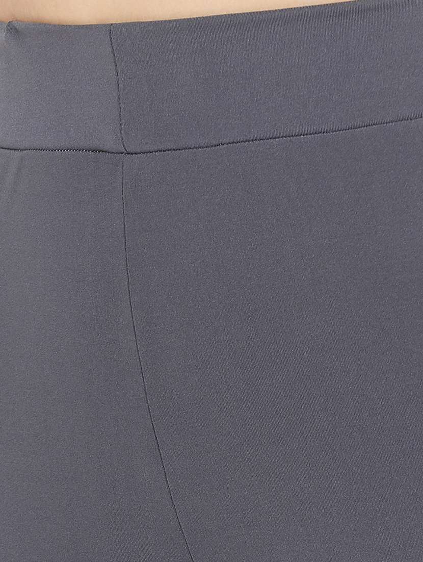High Rise Solid Track Pant
