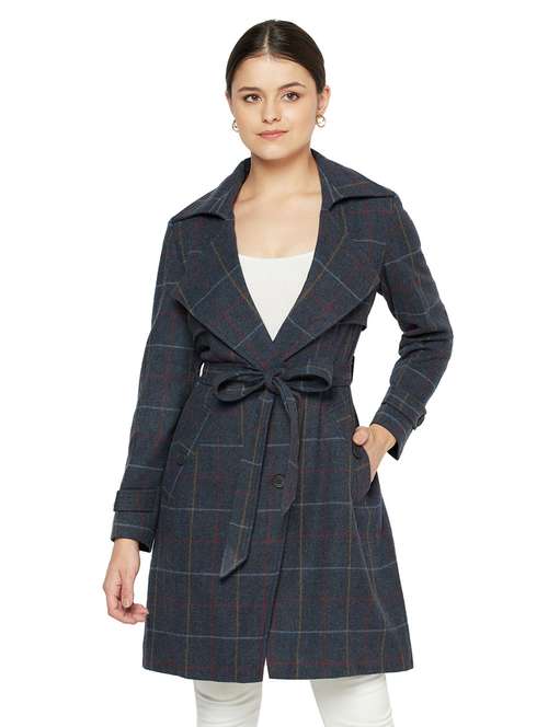 multi colored trench coat