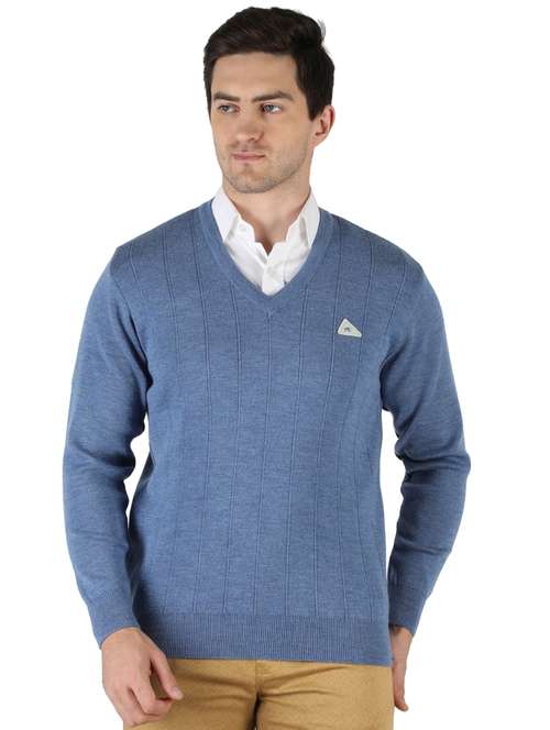 Buy online Blue Wool Pullover from Sweaters (Pullovers and Cardigans) for  Men by Monte Carlo for ₹3425 at 0% off | 2023 Limeroad.com