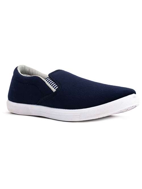 navy canvas slip on slipons - 18143527 -  Standard Image - 0