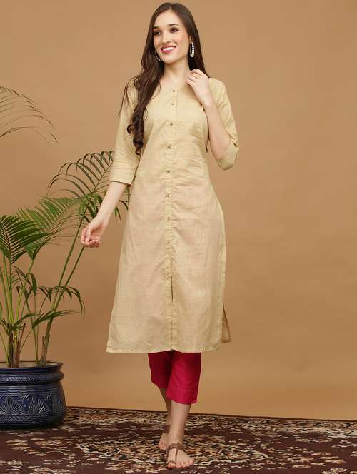 beige kurta online