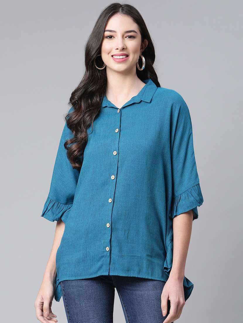 Drop Shoulder Solid Top