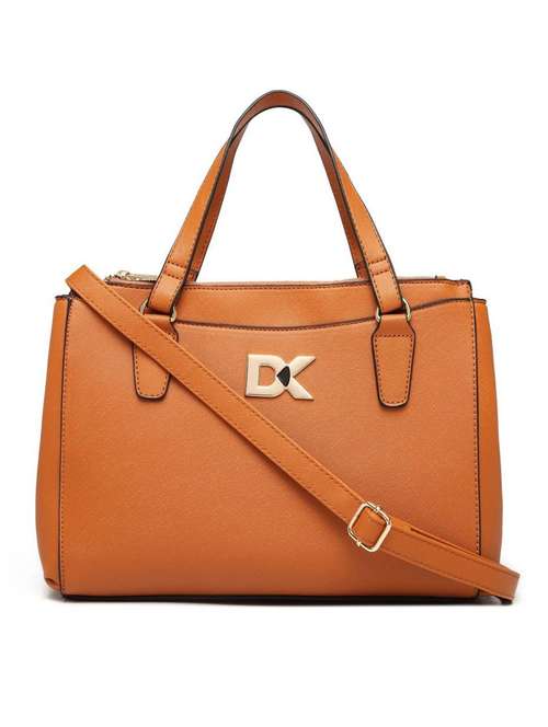 brown leatherette (pu) regular handbag - 18186318 -  Standard Image - 0