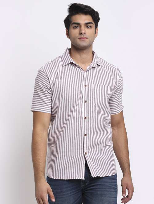 Mens Stripes Casual Shirt