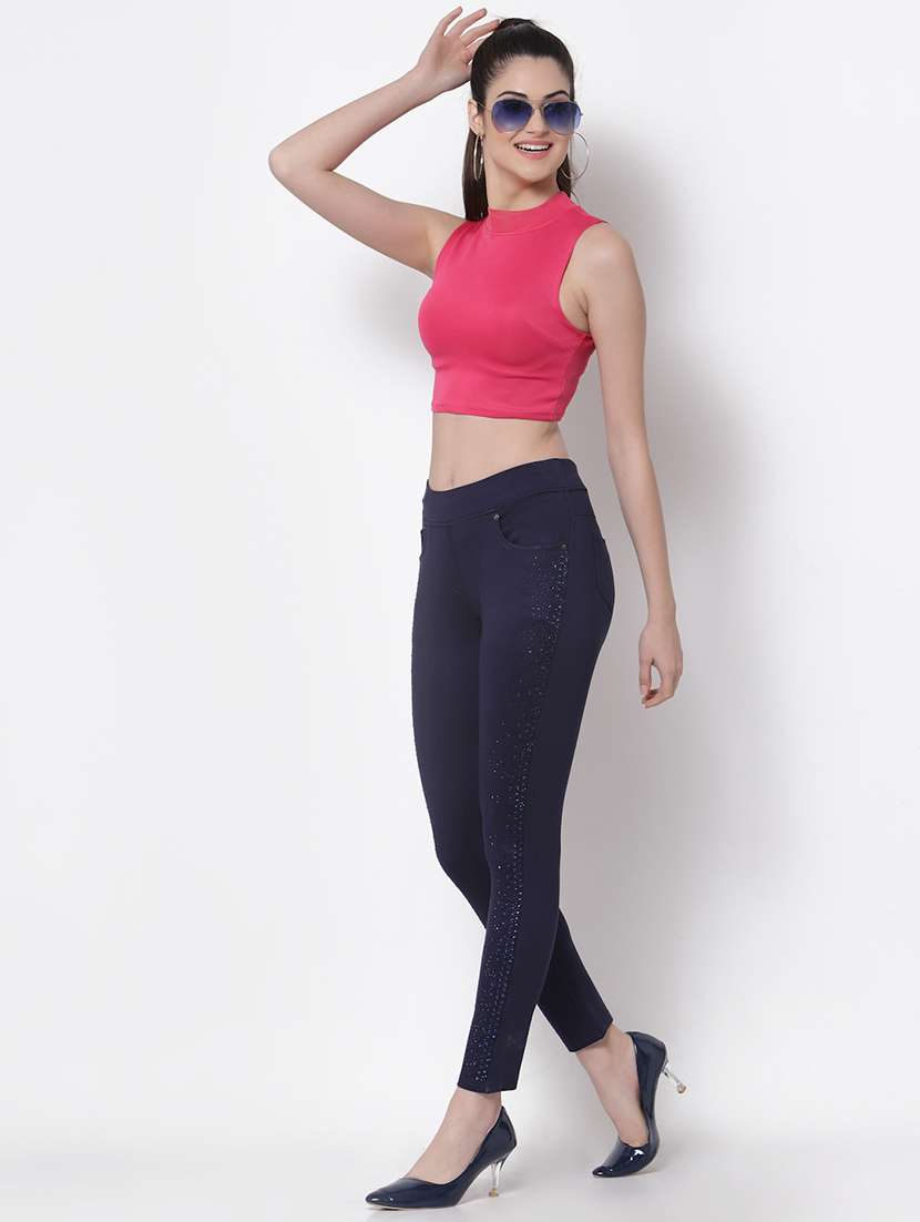 Mid Rise Embellished Jegging