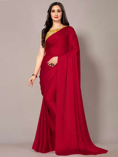 simple sarees for party