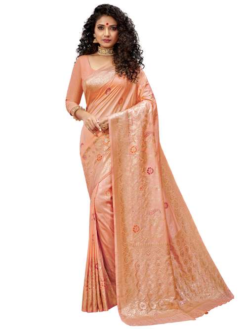 peachmode wedding sarees