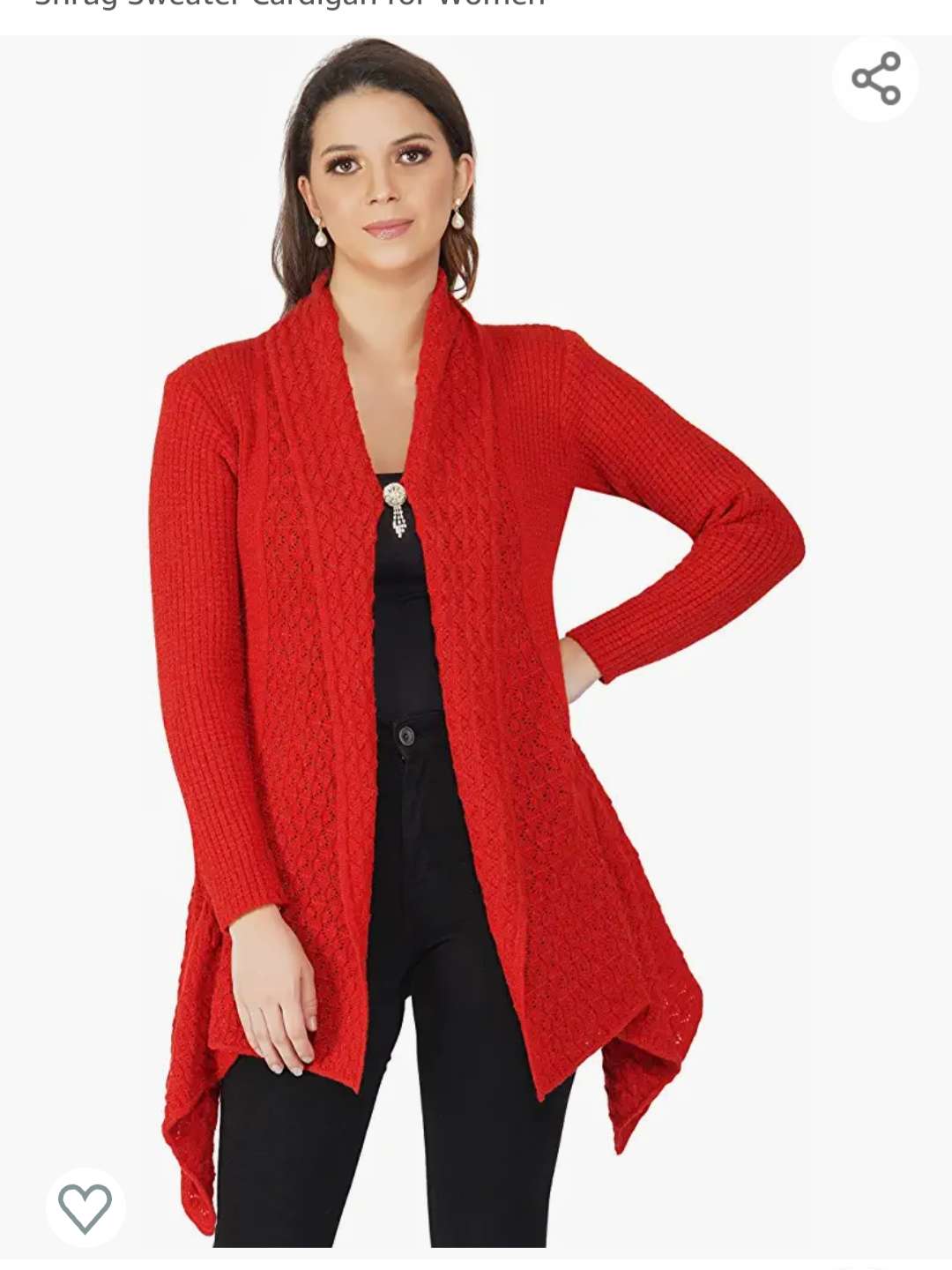 Winter Wear Embroidered Woolen Shrug 
