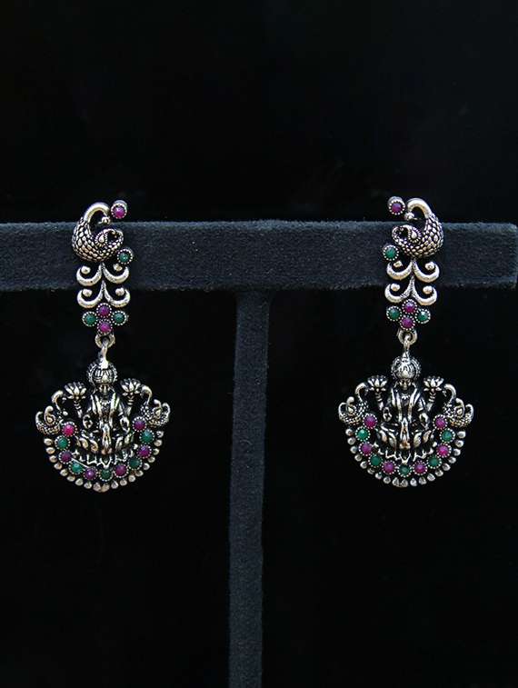 Silver Brass Drop Earring