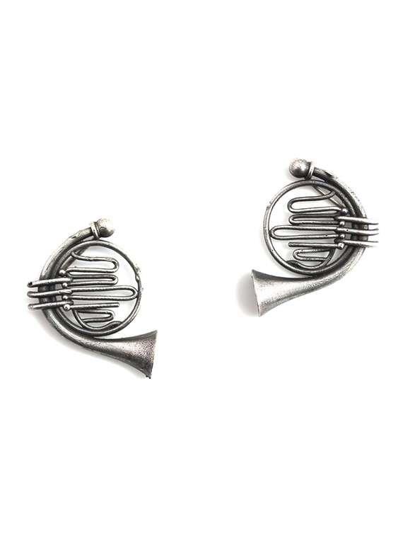 Silver Brass Drop Earring