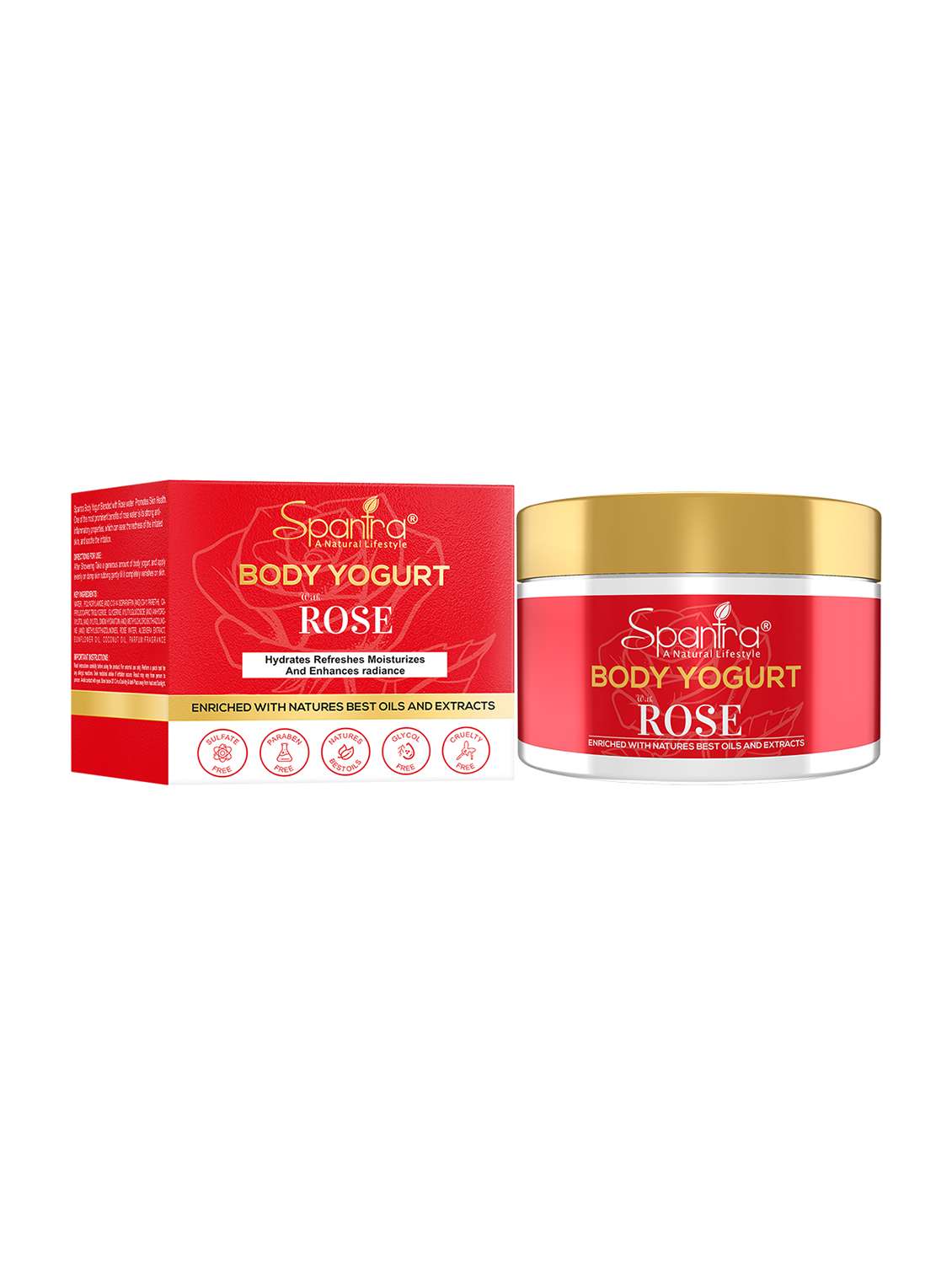 Spantra Rose Body Yogurt 250g Unisex (Pack Of 1)