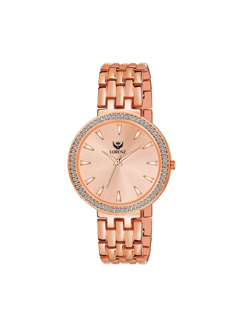 Lorenz Luxury Stylish Rose Gold Watch For Women & Girls