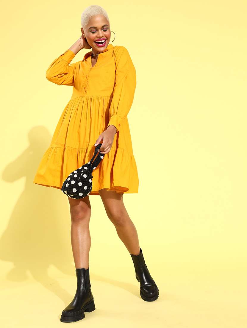 Solid shirt dress Clearance