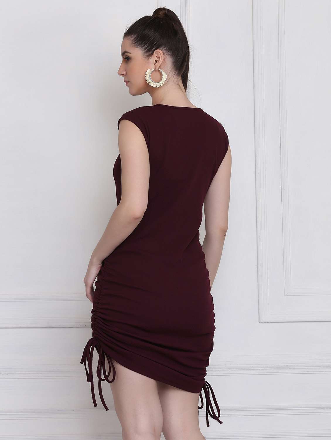 Women's Bodycon Solid Dress