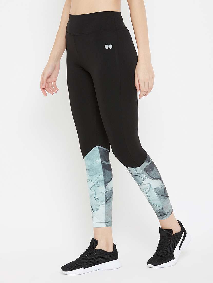 High Rise Color Blocked Yoga Pants Track Pant
