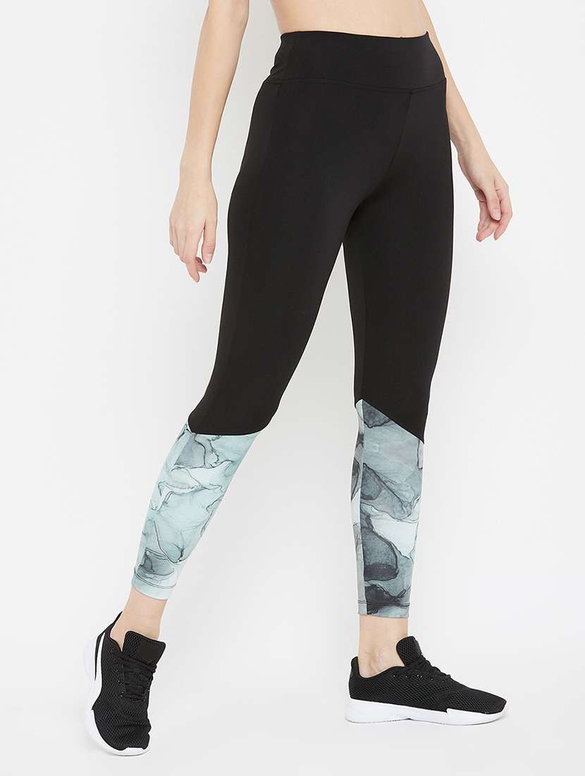 High Rise Color Blocked Yoga Pants Track Pant