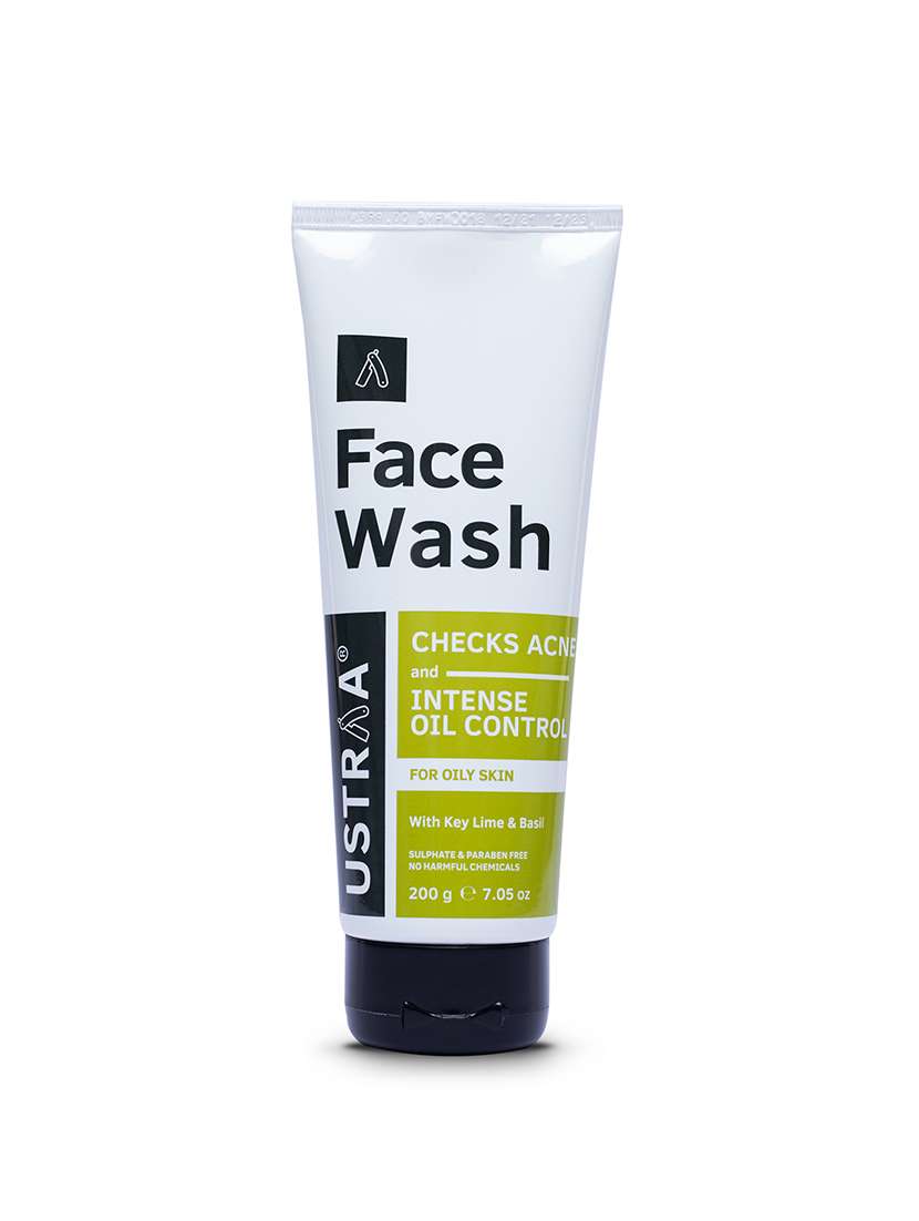 Ustraa Body Lotion Germ Free   200ml & Face Wash   Oily Skin (Checks Acne & Oil Control)   200g