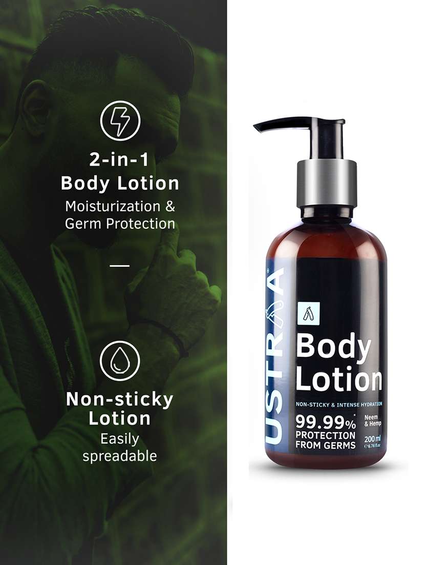 Ustraa Body Lotion Germ Free   200ml& De Tan Face Mask   Dry Skin   125 G