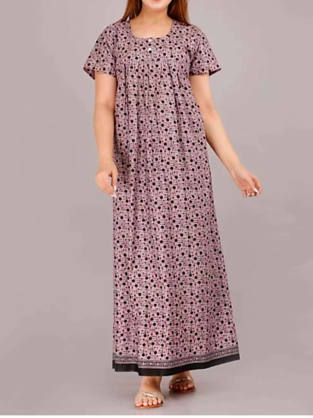 Buy online Brown Cotton Nightwear Set from sleepwear for Women by Dawar Creations for ₹699 at 13