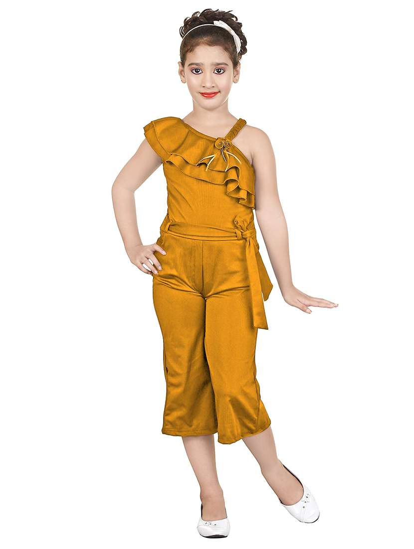 Buy online Yellow Solid Jumpsuit from girls for Women by Burbn for ₹849 at 15 off 2023