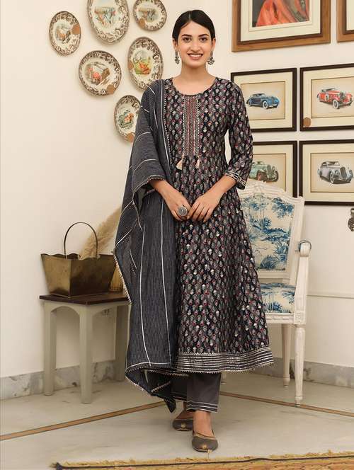 Buy banarsi silk suits dress material 