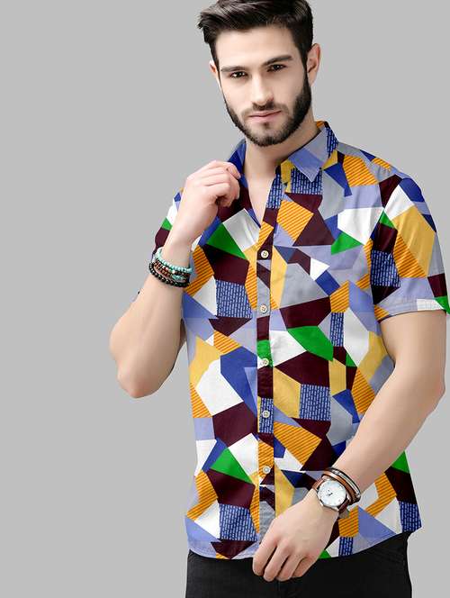 Buy branded casual shirts online cotton 
