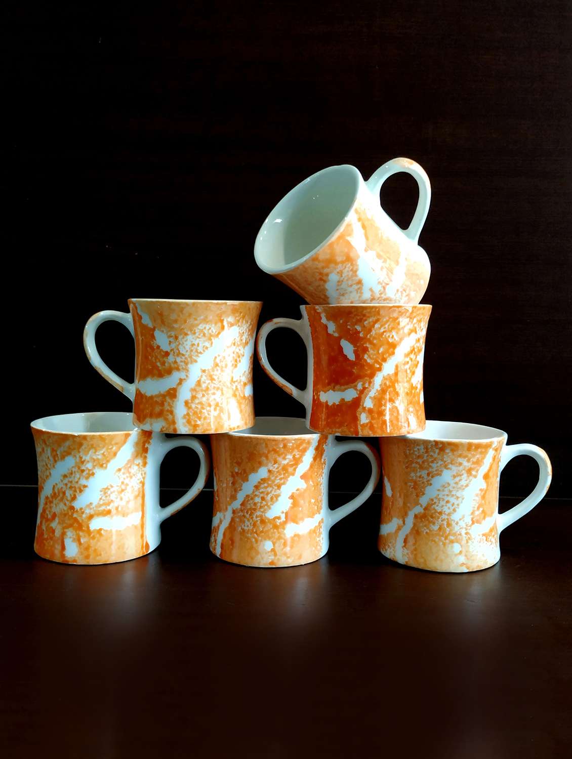 Buy online Vibrant Set Of 6 Cups Cup Set Tea Cups Set Of 6 Cups
