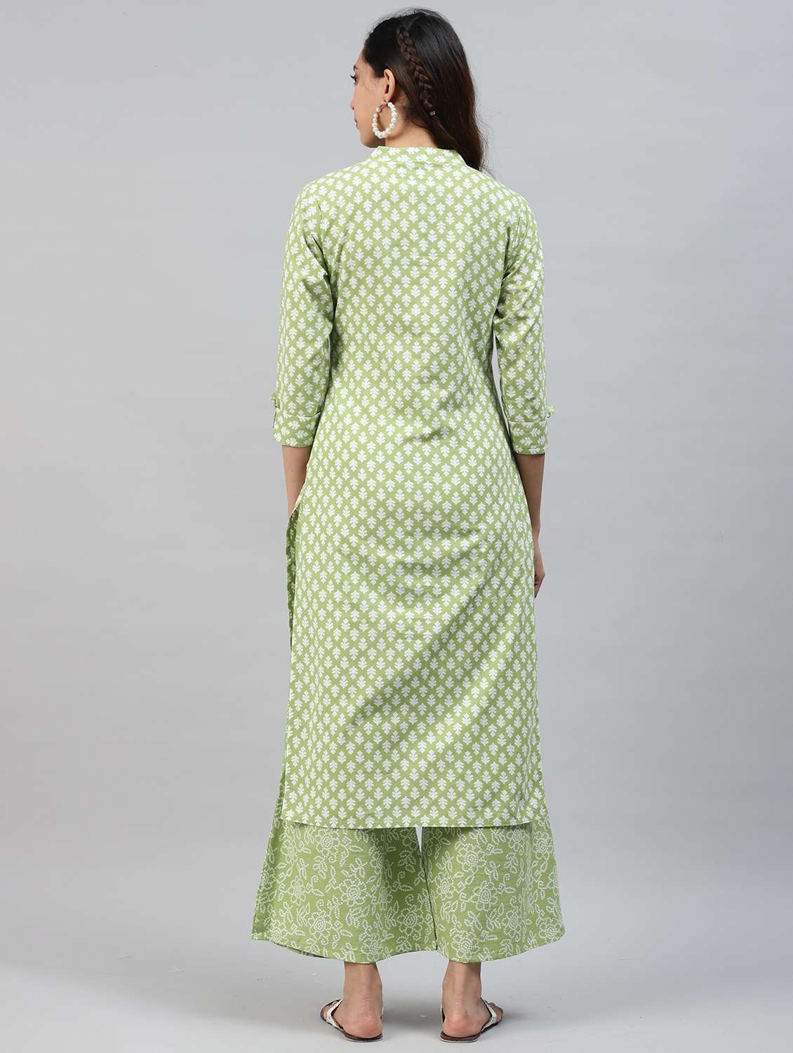 Bandhani Printed Kurta Palazzo Set