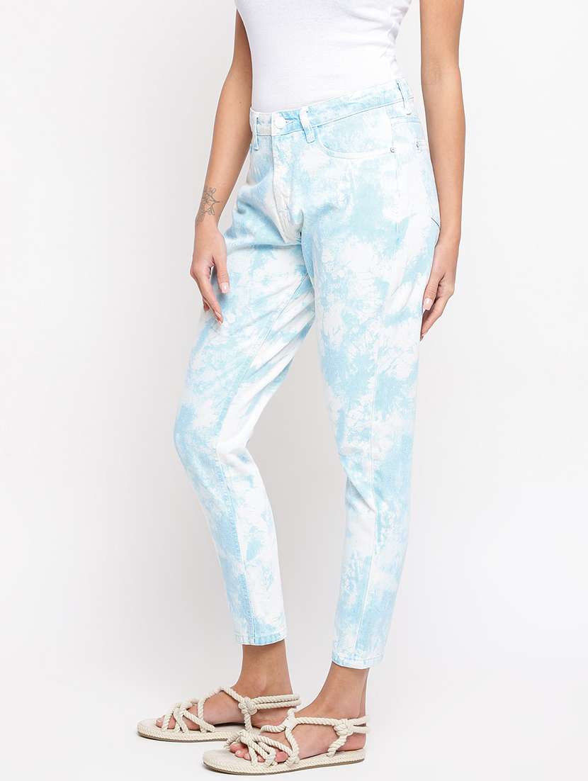 Women's Tie & Dye Slim Fit Jeans
