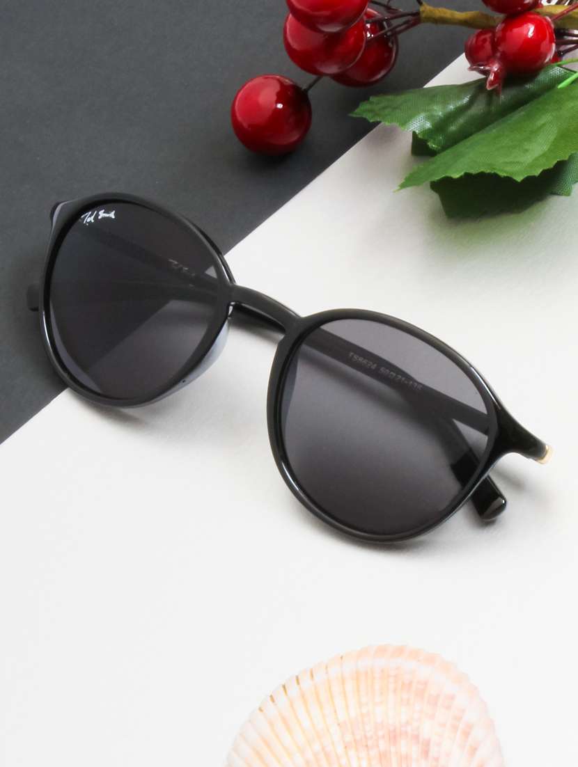 Somoon Round In Grey Sunglasses 
