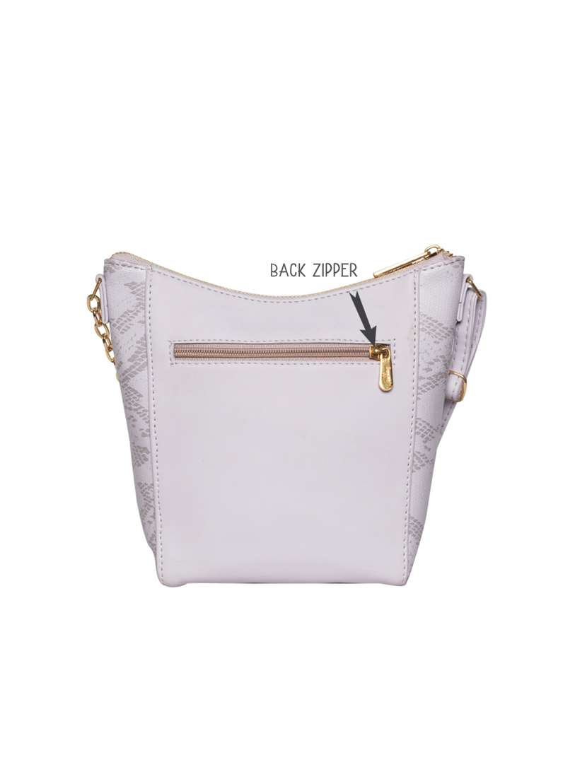 Buy online Lavender Solid Regular Sling Bag from bags for Women by
