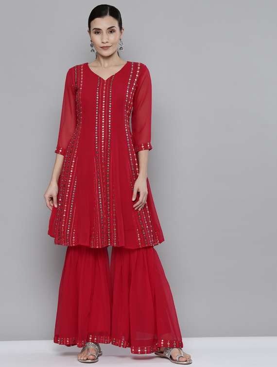 Gulshan Sharara and Kurta Set
