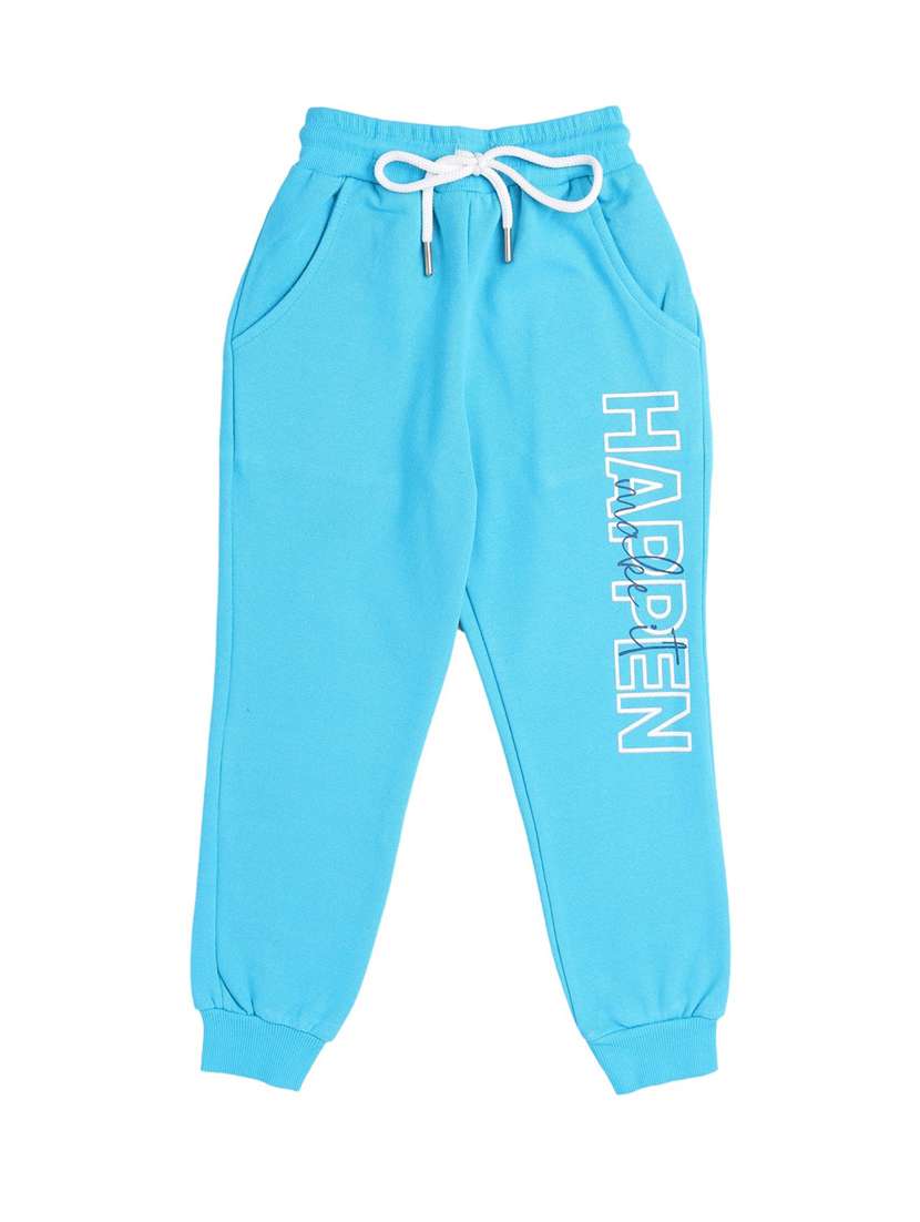 Buy online Boys Turquoise Printed Track Pant from boys for Women by