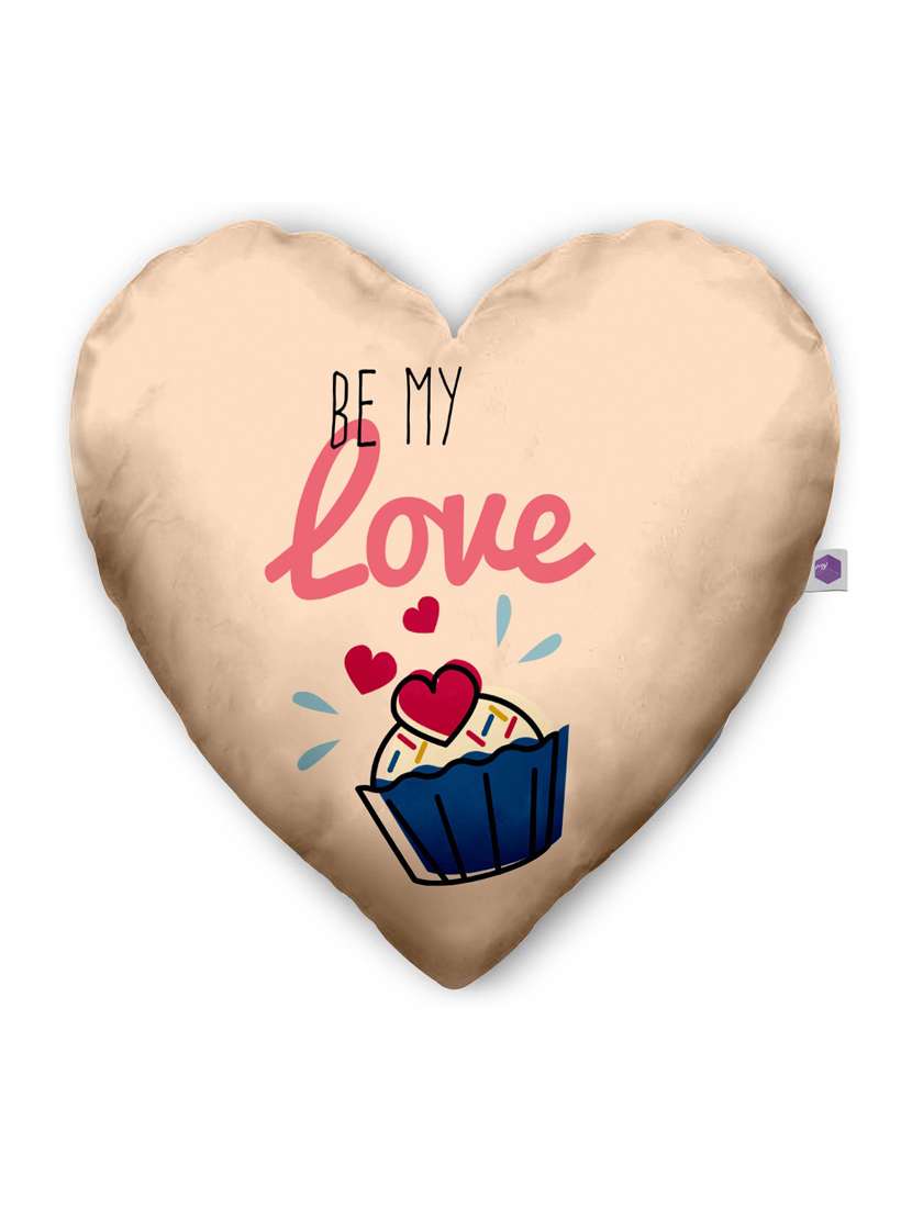 Printed Heart Shape Pillow