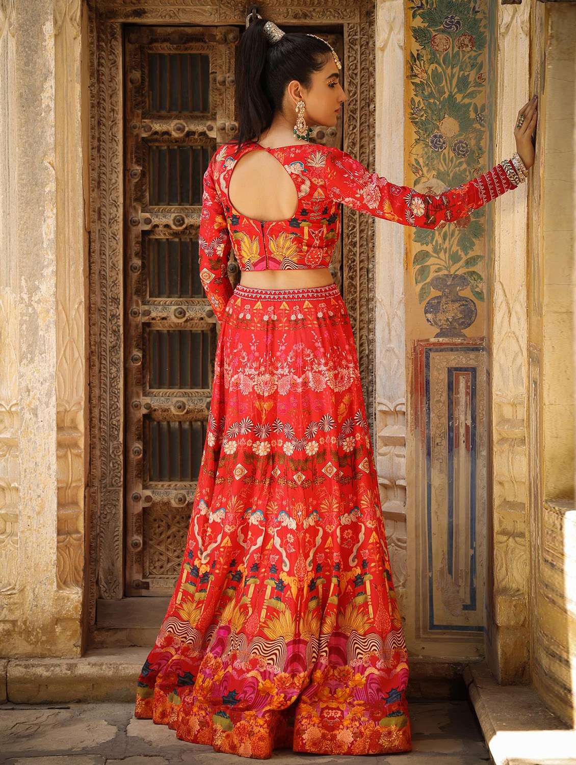 Floral Lehenga Choli With Dupatta 