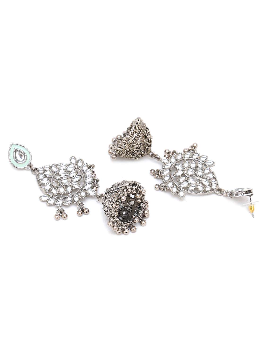 Silver Metal Earring