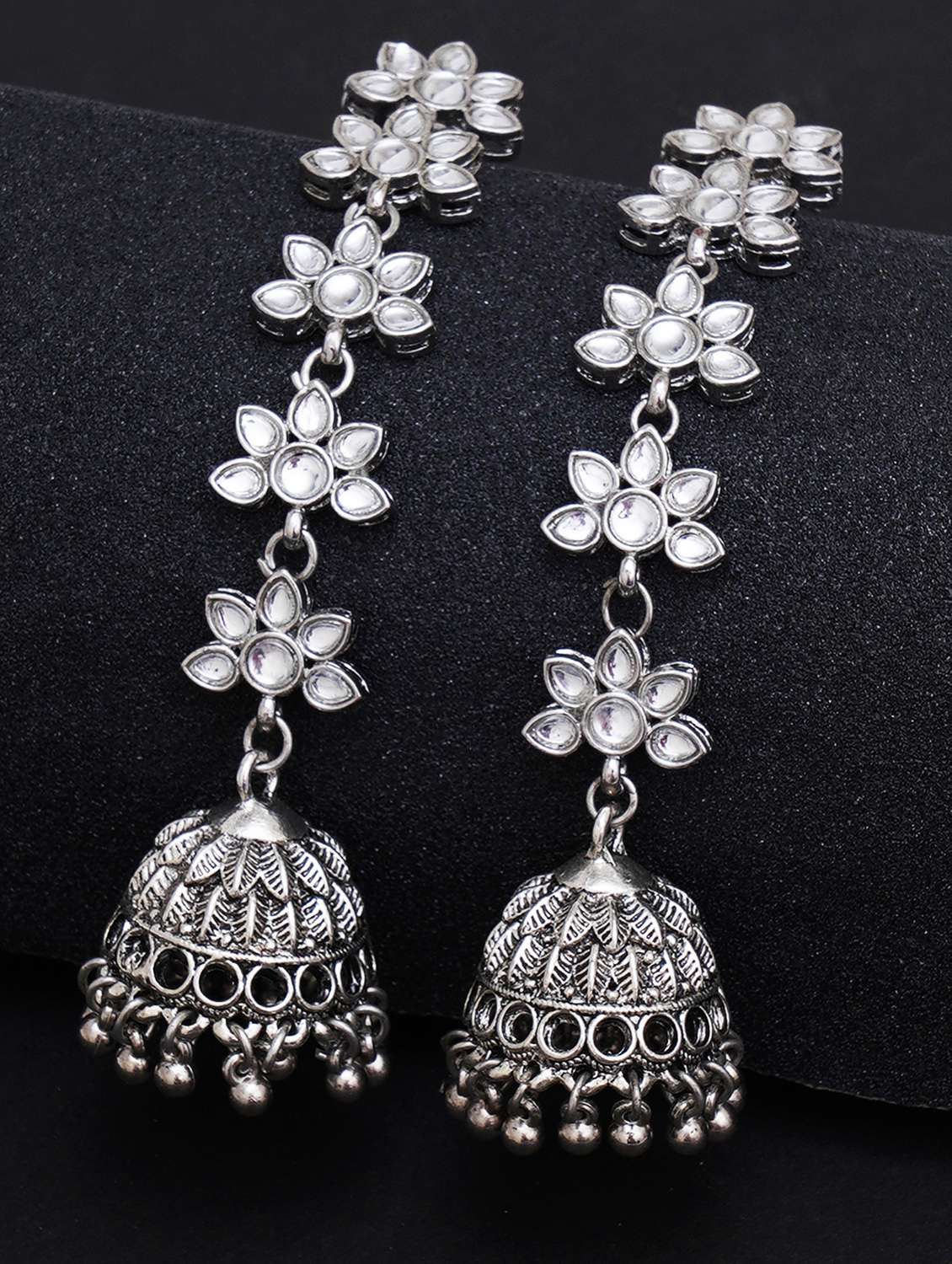 Silver Metal Earring