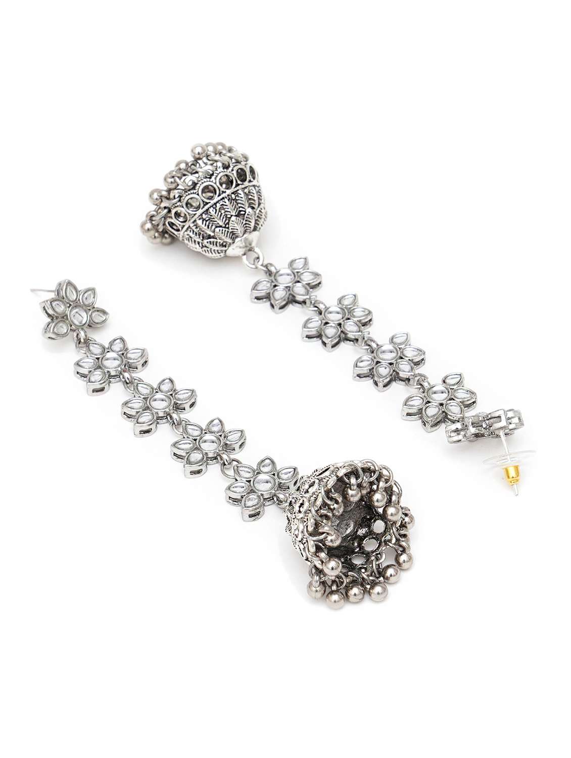 Silver Metal Earring