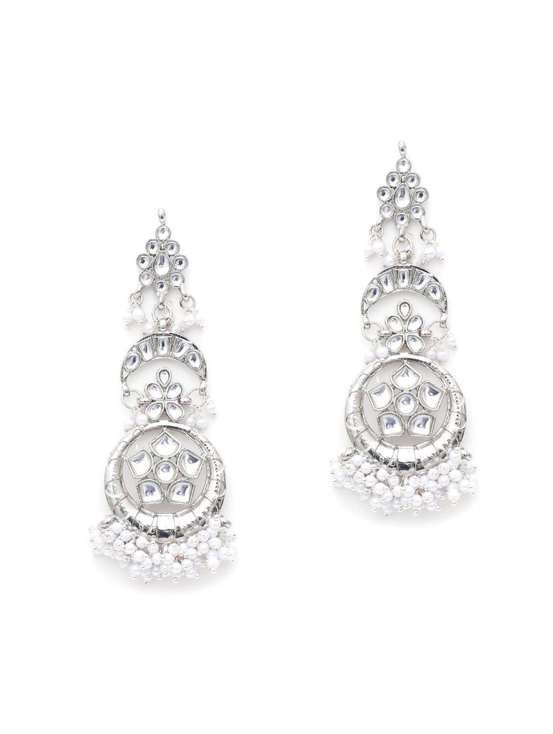 Silver Metal Earring