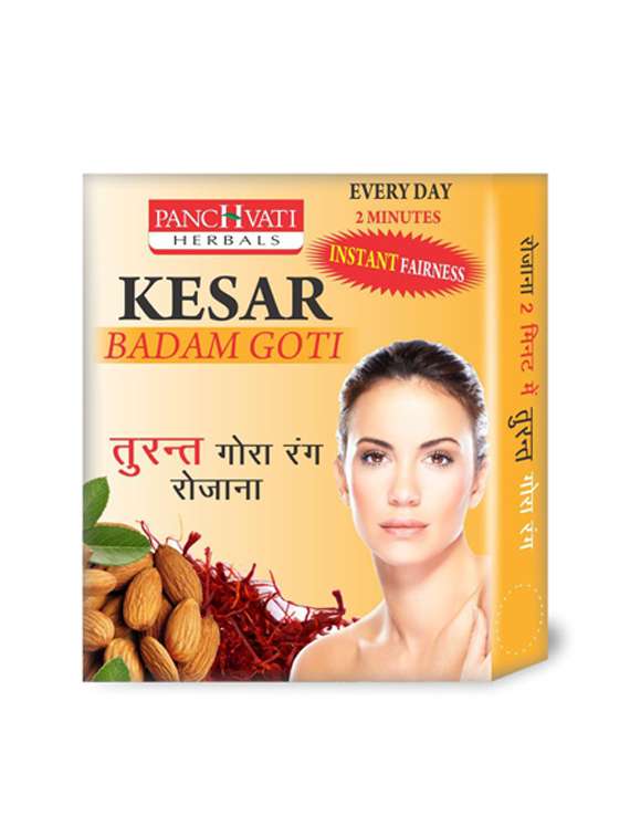 Buy online Panchvati Herbals Kesar & Badam Goti Soap Instant Fairness
