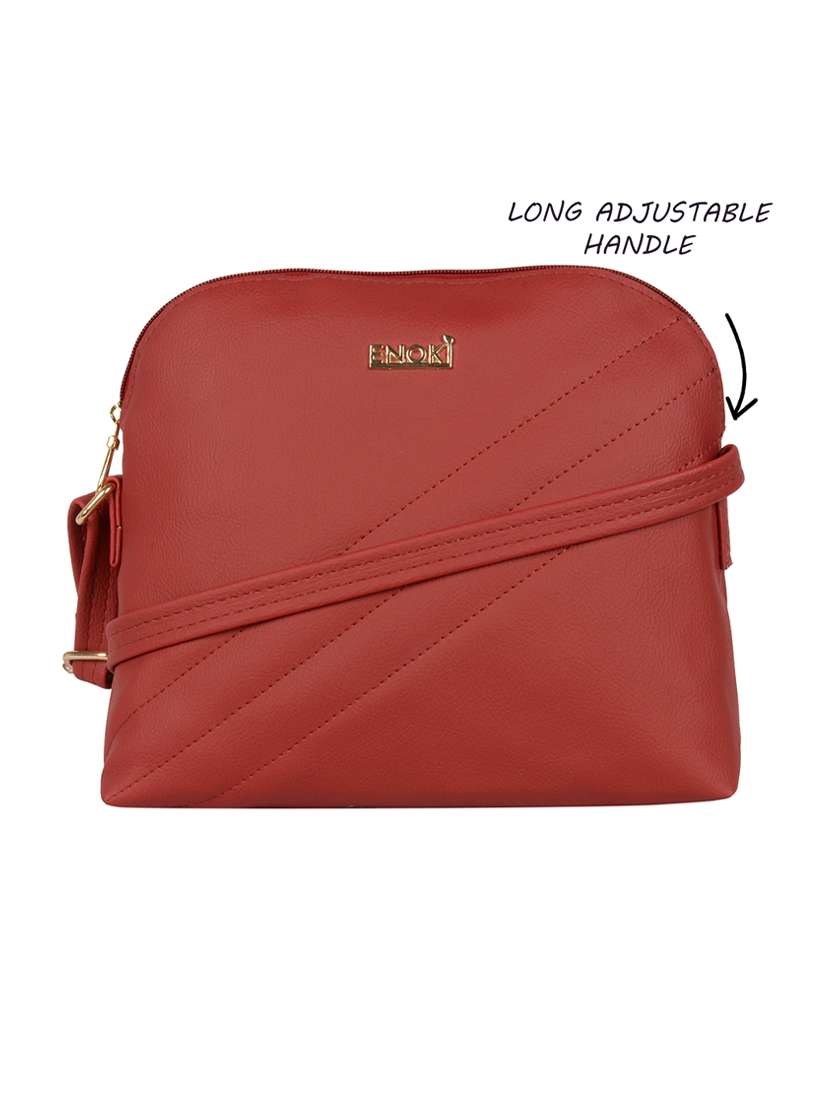 Buy online Solid Regular Sling Bag from bags for Women by Enoki for