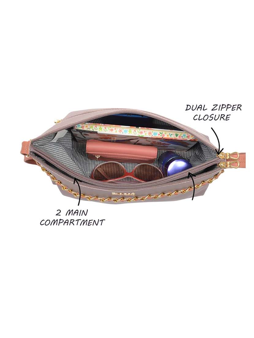 Buy online Solid Regular Sling Bag from bags for Women by Enoki for