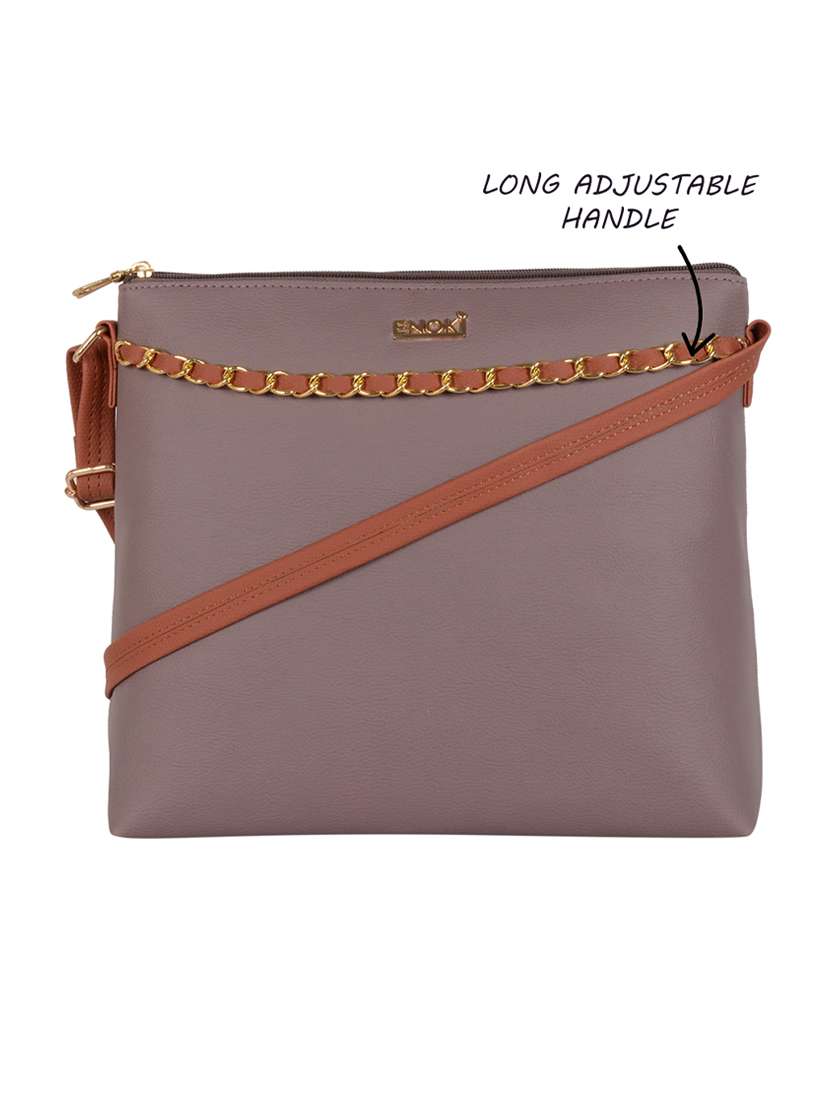 Buy online Solid Regular Sling Bag from bags for Women by Enoki for