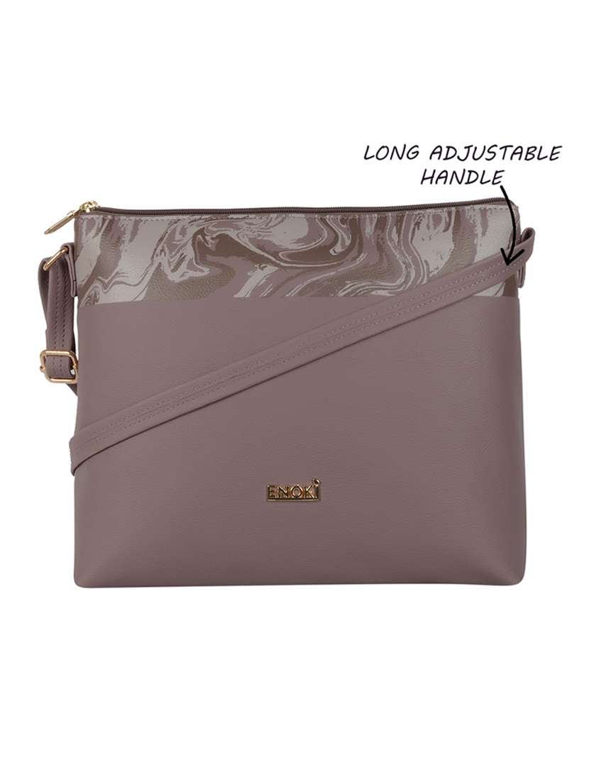 Buy online Solid Regular Sling Bag from bags for Women by Enoki for