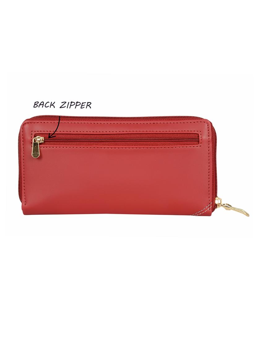 Buy online Red Pvc Wallet from Wallets & Card holders for Women by