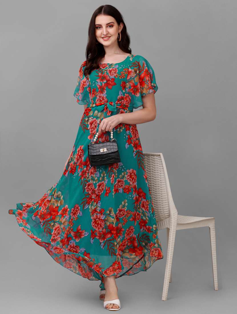 Women's Ruffle Floral Dress
