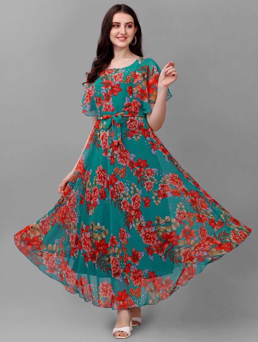 Women's Ruffle Floral Dress