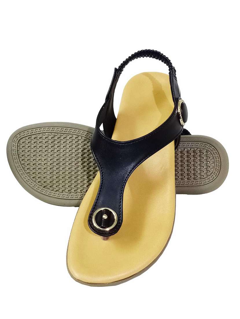 Black T Strap Sandal